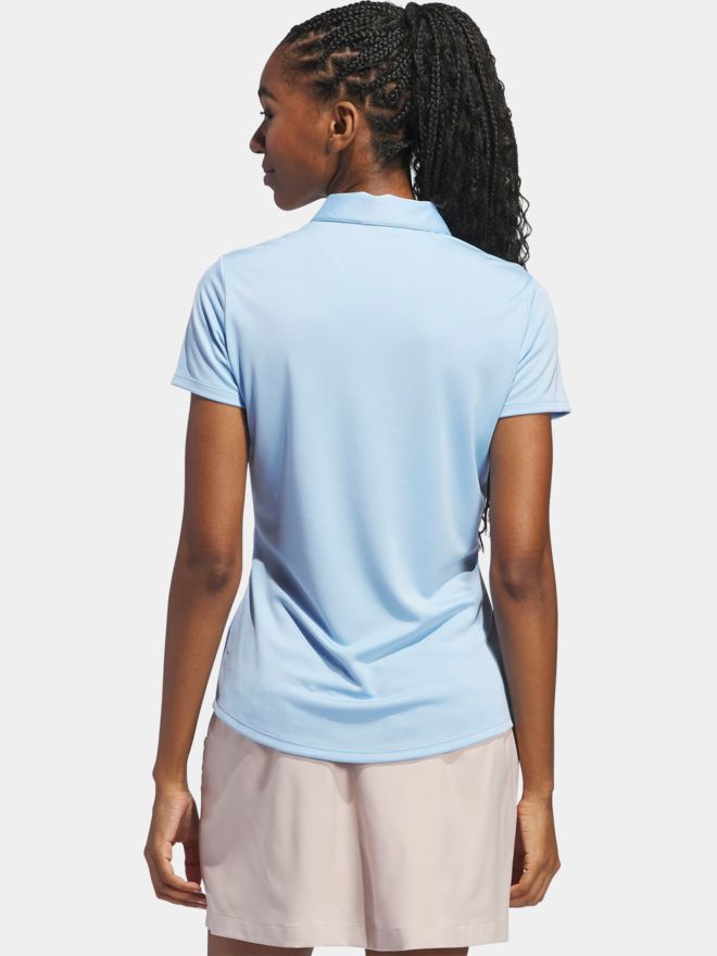 adidas Golf Performance Primegreen Halbarm Polo hellblau