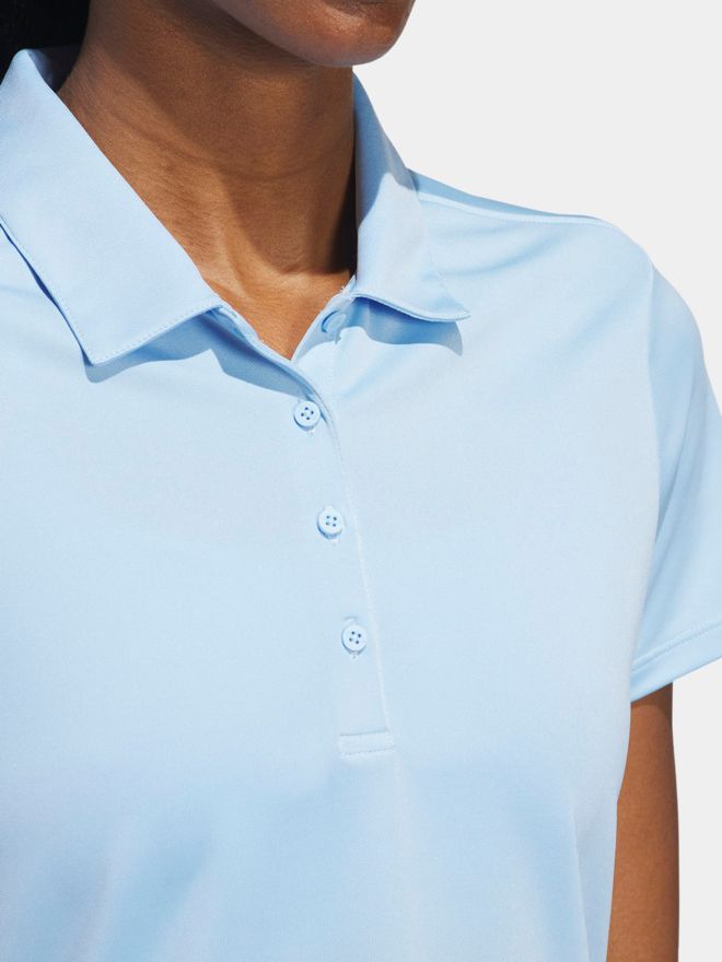 adidas Golf Performance Primegreen Halbarm Polo hellblau