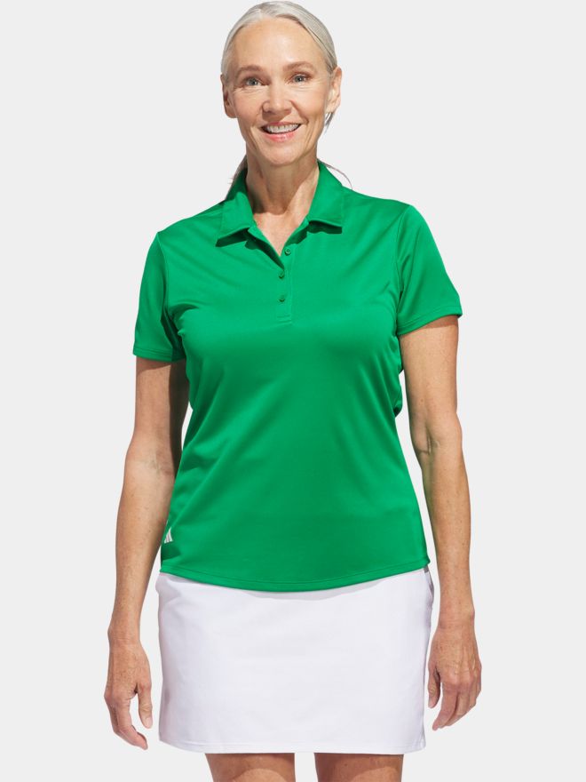adidas Golf Performance Primegreen Halbarm Polo grün