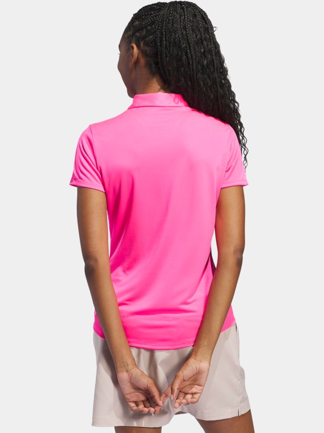 adidas Golf Performance Primegreen Halbarm Polo pink