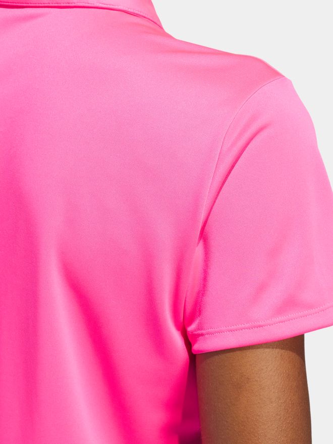 adidas Golf Performance Primegreen Halbarm Polo pink