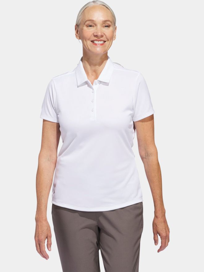 adidas Golf Performance Primegreen Halbarm Polo weiß
