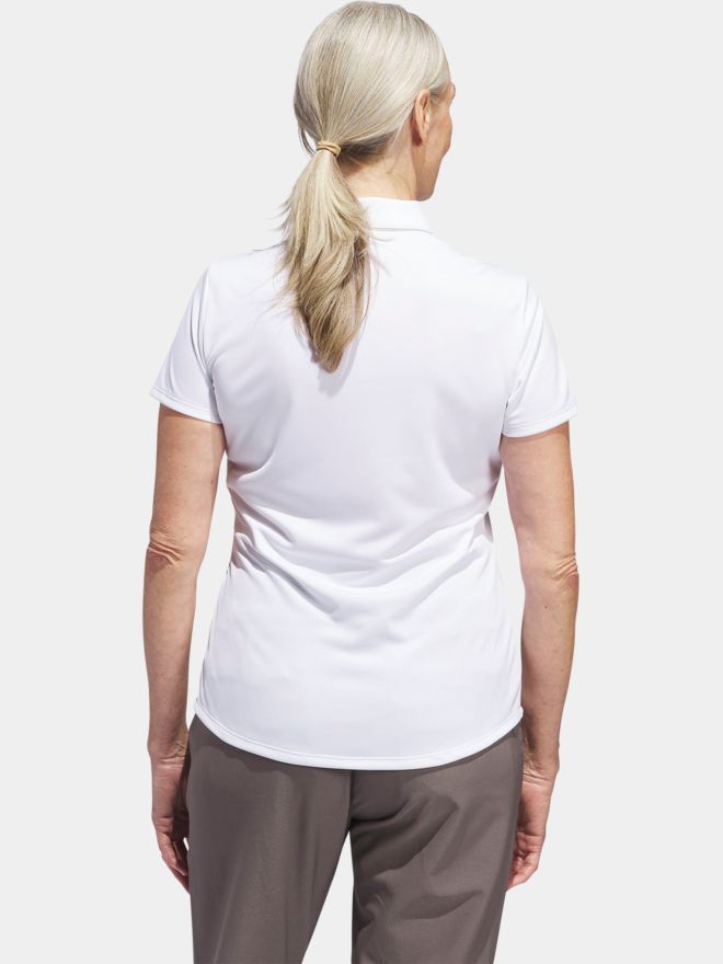 adidas Golf Performance Primegreen Halbarm Polo weiß