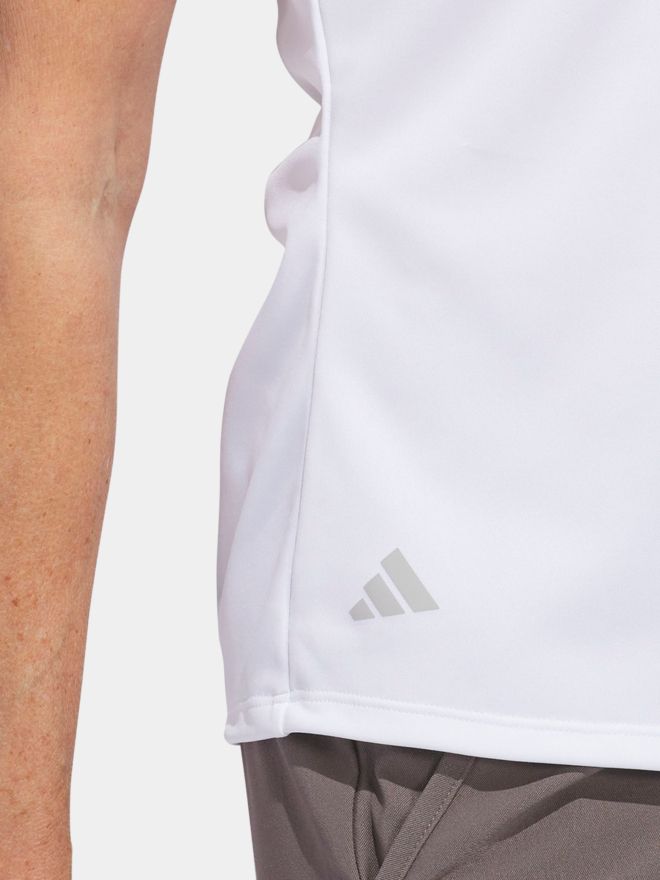 adidas Golf Performance Primegreen Halbarm Polo weiß