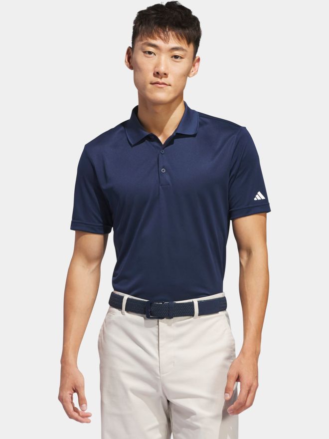 adidas Golf Performance Primegreen half-sleeve polo navy