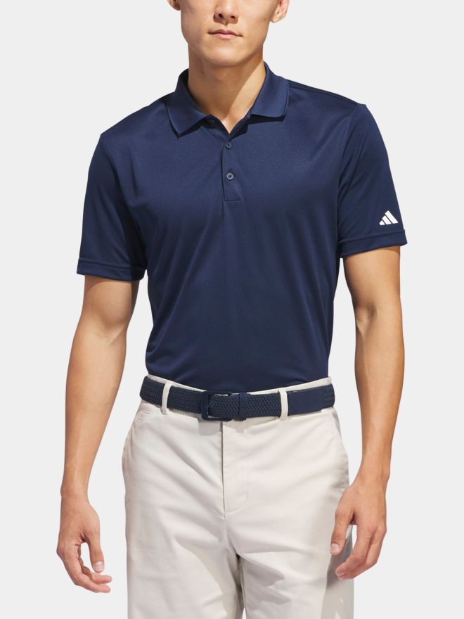 adidas Golf Performance Primegreen half-sleeve polo navy