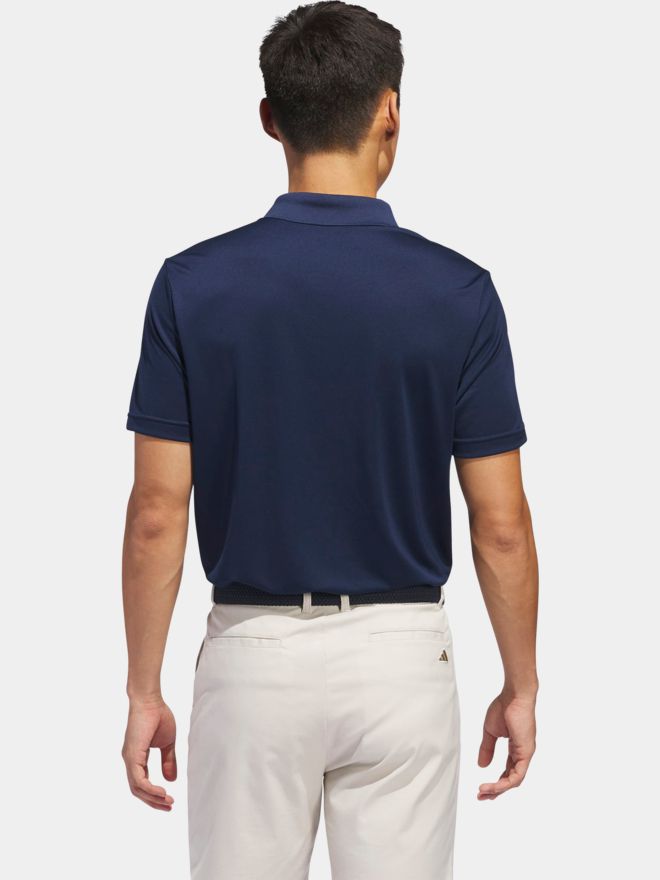 adidas Golf Performance Primegreen half-sleeve polo navy