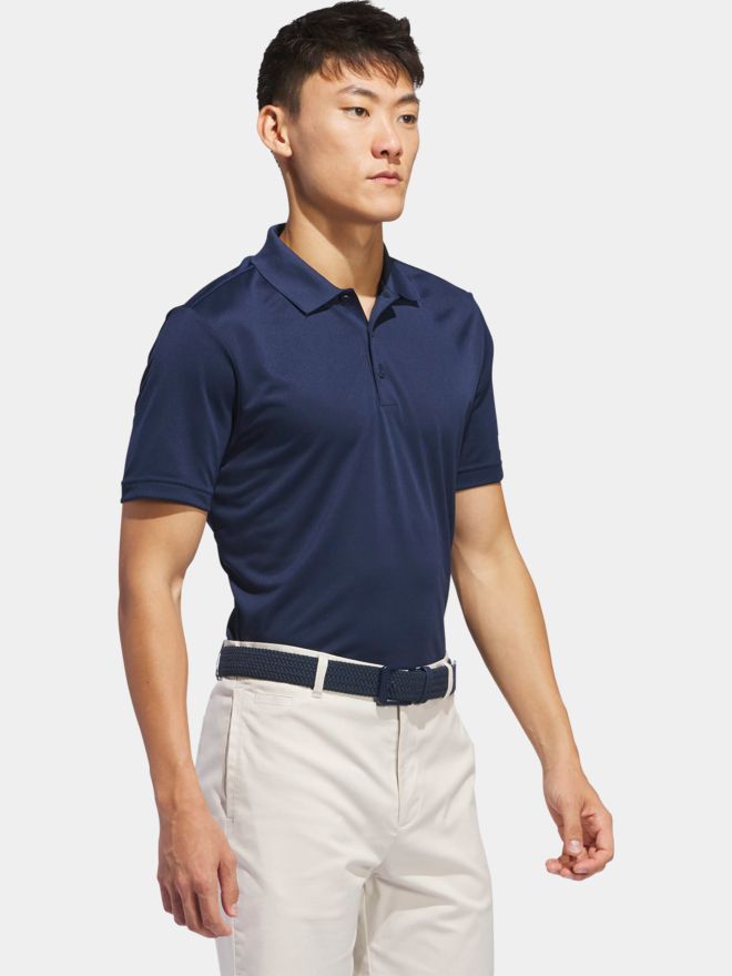 adidas Golf Performance Primegreen half-sleeve polo navy