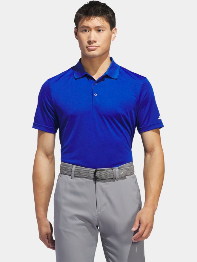 adidas Golf Performance Primegreen half-sleeve polo blue