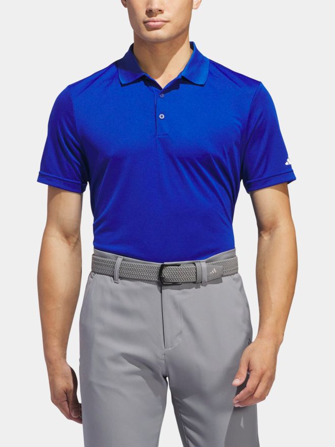 adidas Golf Performance Primegreen half-sleeve polo blue