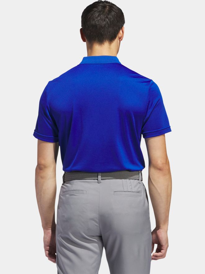 adidas Golf Performance Primegreen half-sleeve polo blue