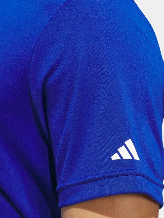 adidas Golf Performance Primegreen half-sleeve polo blue