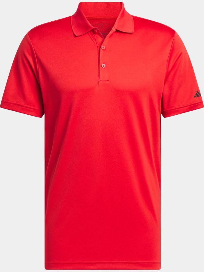 adidas Golf Performance Primegreen half-sleeve polo red