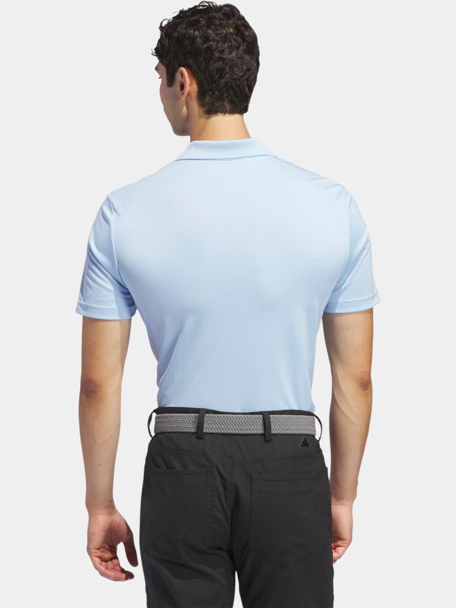 adidas Golf Performance Primegreen half-sleeve polo light blue