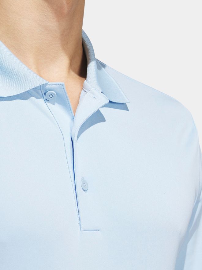 adidas Golf Performance Primegreen half-sleeve polo light blue