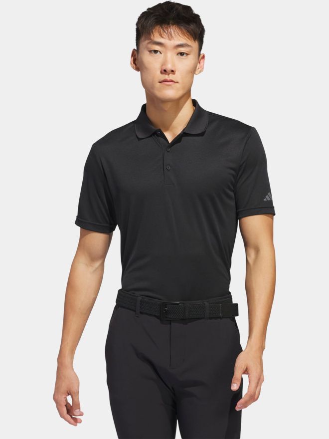 adidas Golf Performance Primegreen half-sleeve polo black