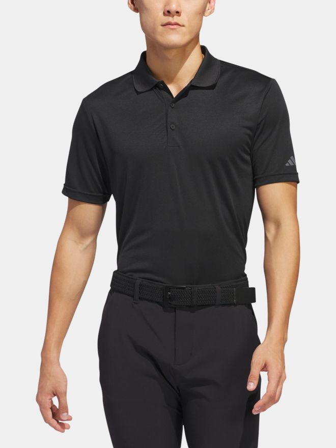 adidas Golf Performance Primegreen half-sleeve polo black