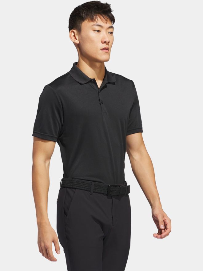 adidas Golf Performance Primegreen half-sleeve polo black