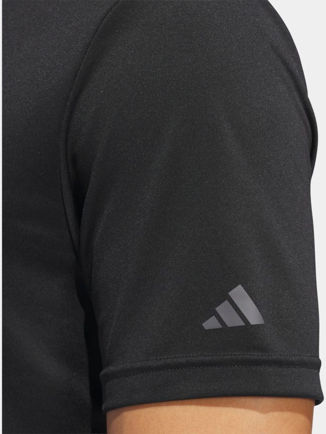adidas Golf Performance Primegreen half-sleeve polo black