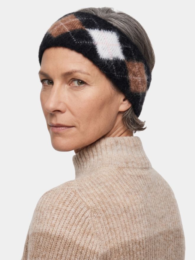 Valiente Argyl Stirnband sonstige Textil Accessoires schwarz