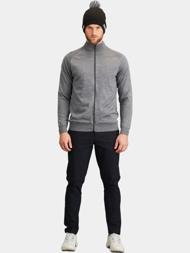 Ping Murphy Full Zip Sweater grau