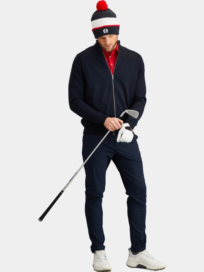Ping Murphy Full Zip Sweater navy
