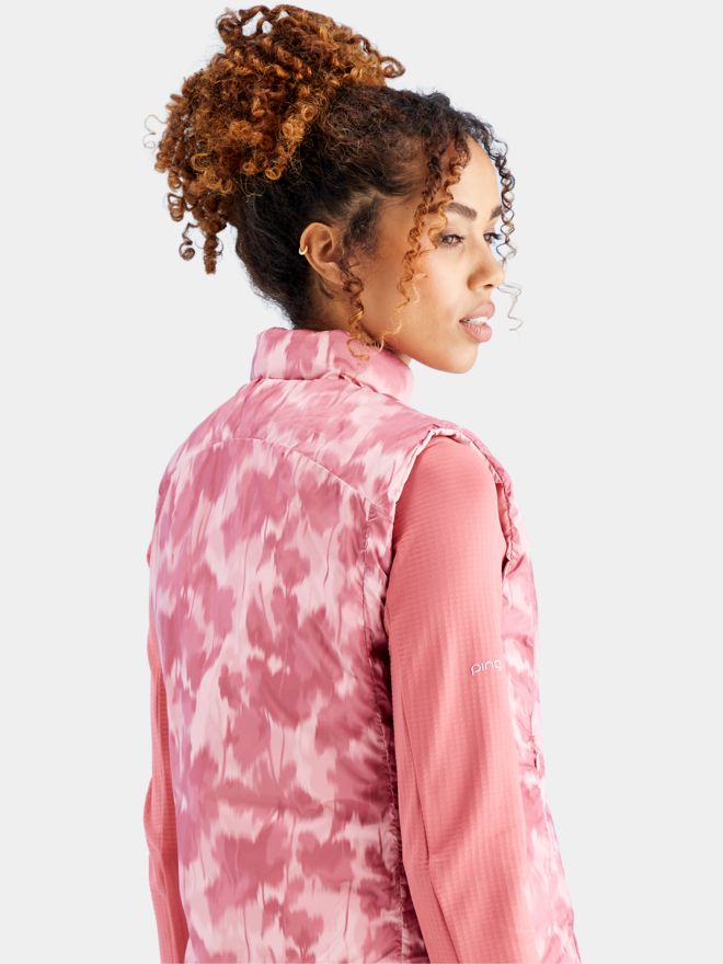 Ping Samantha Insulated Reversible Vest pink