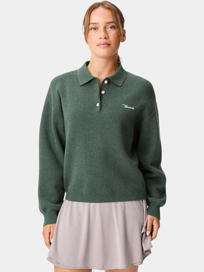 Macade Golf Ivy Pine Knit Sweater Pullover Strick grün
