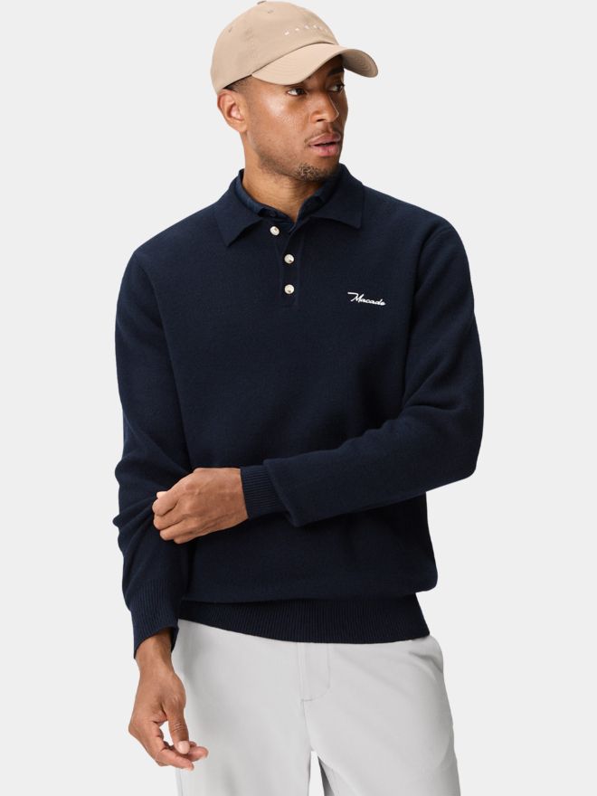 Macade Golf Club Strick Polo navy