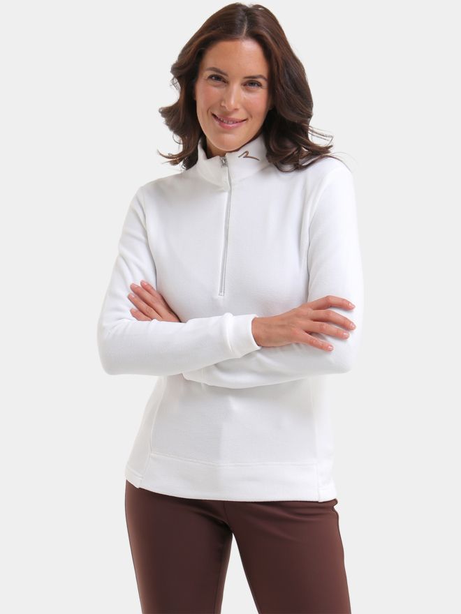 Chervo TRINIDAD Fleece Midlayer offwhite