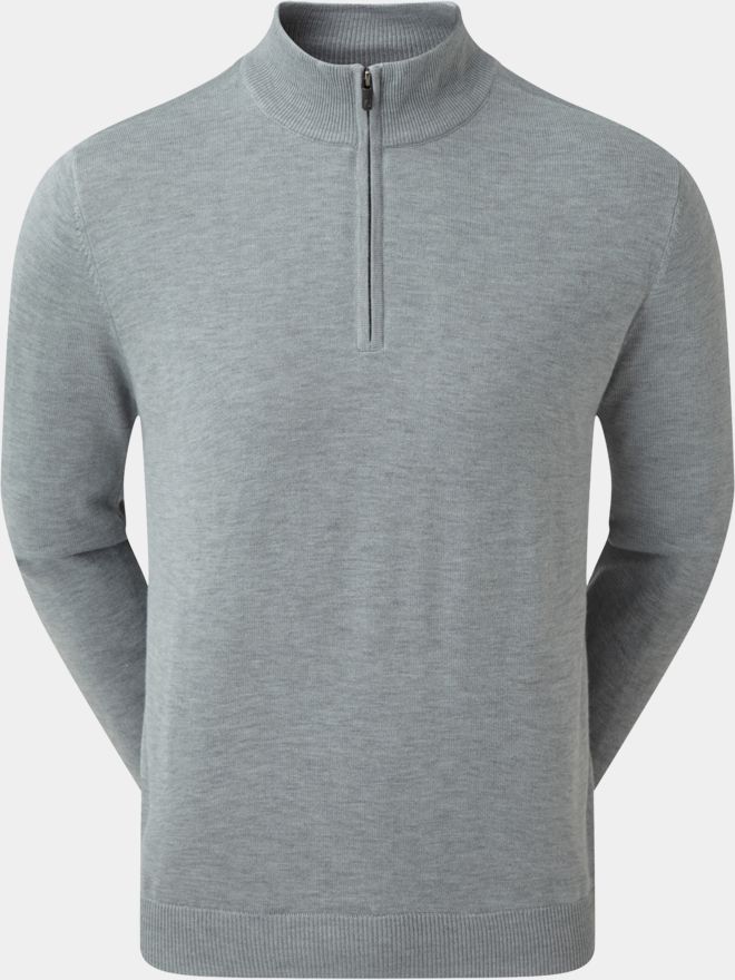FootJoy WOOLBLND LINED Strick Windstopp grau
