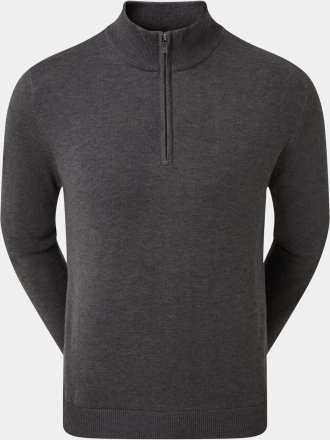 FootJoy WOOLBLND LINED Strick Windstopp dunkelgrau