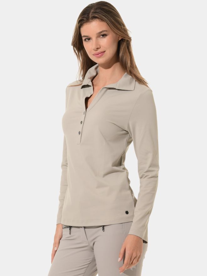MDC Long-Sleeve Polo Shirt sand