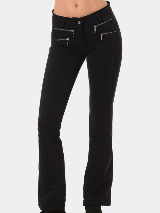 MDC Double Zip Flared Hose schwarz