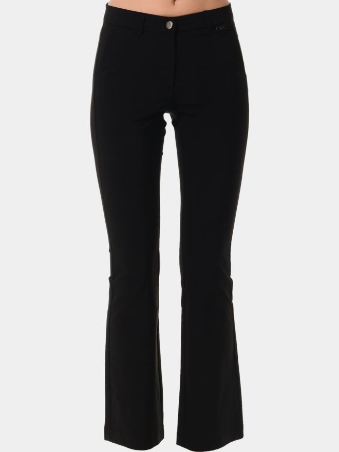 MDC Flared Chino Hose schwarz