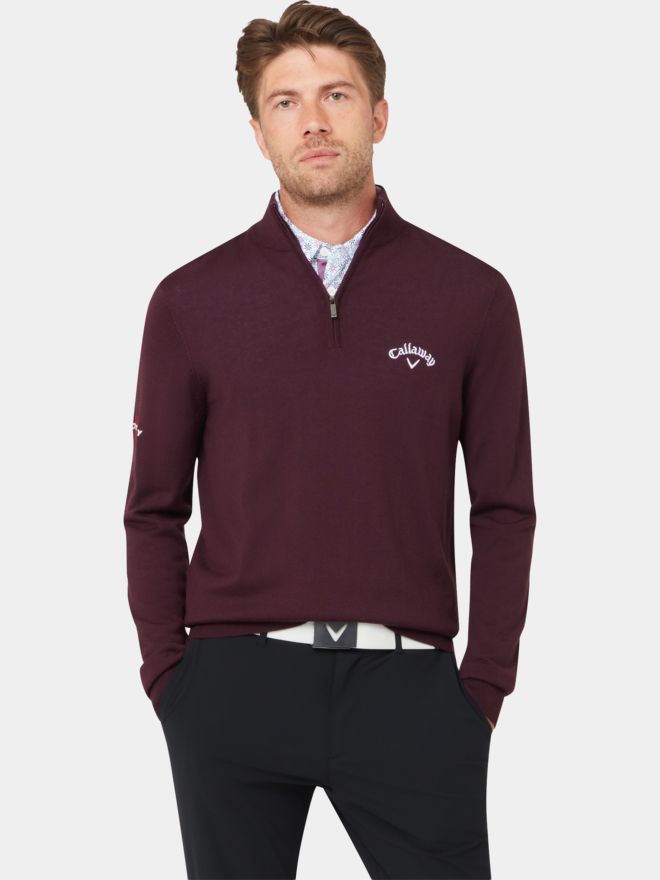 Callaway Blended Merino Odyssey Troyer Strick bordeaux