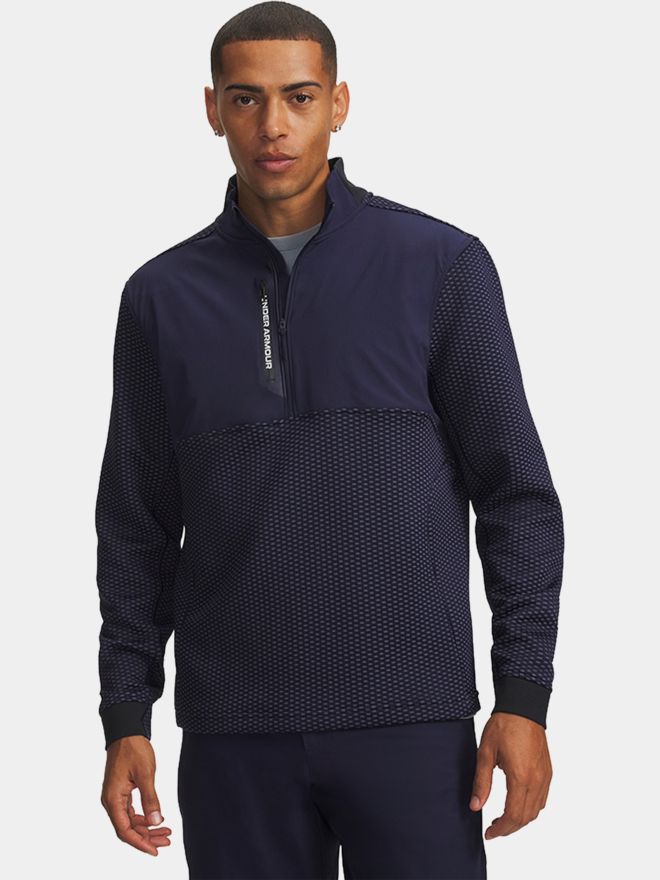 Under Armour Drive Pro Hybrid HZ Stretch Midlayer navy