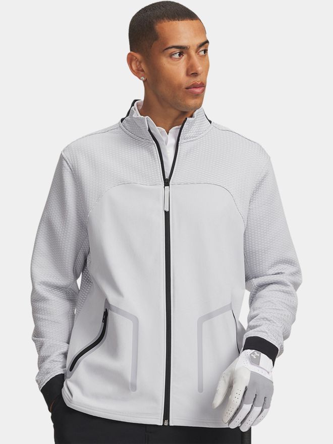 Under Armour Drive Pro Hybrid FZ Stretch Jacke hellgrau