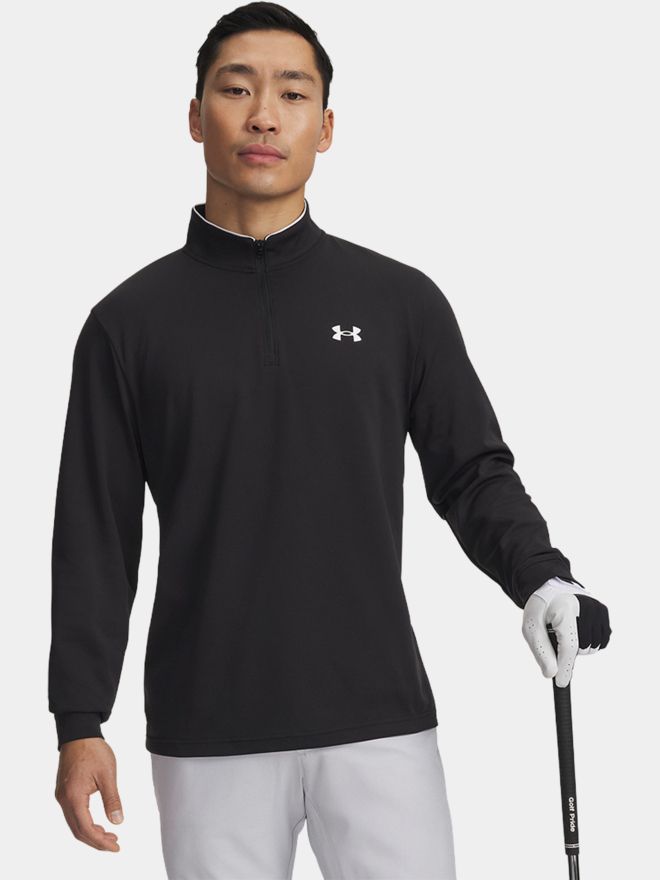 Under Armour MatchPlay 1/4 Zip Stretch Midlayer schwarz