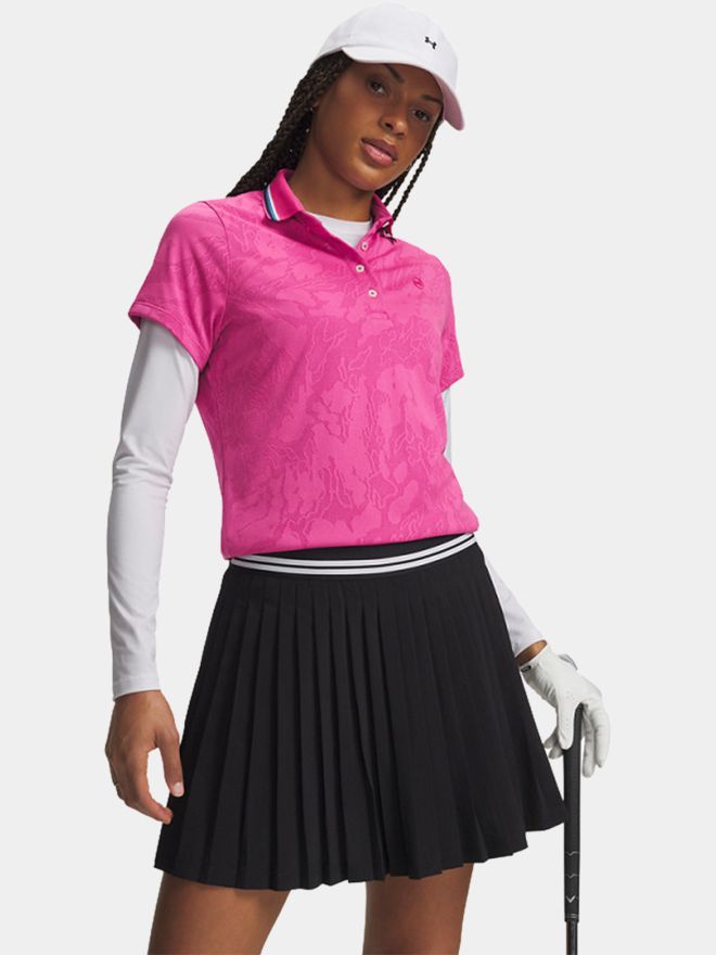 Under Armour ArmourDry Jacq Halbarm Polo pink
