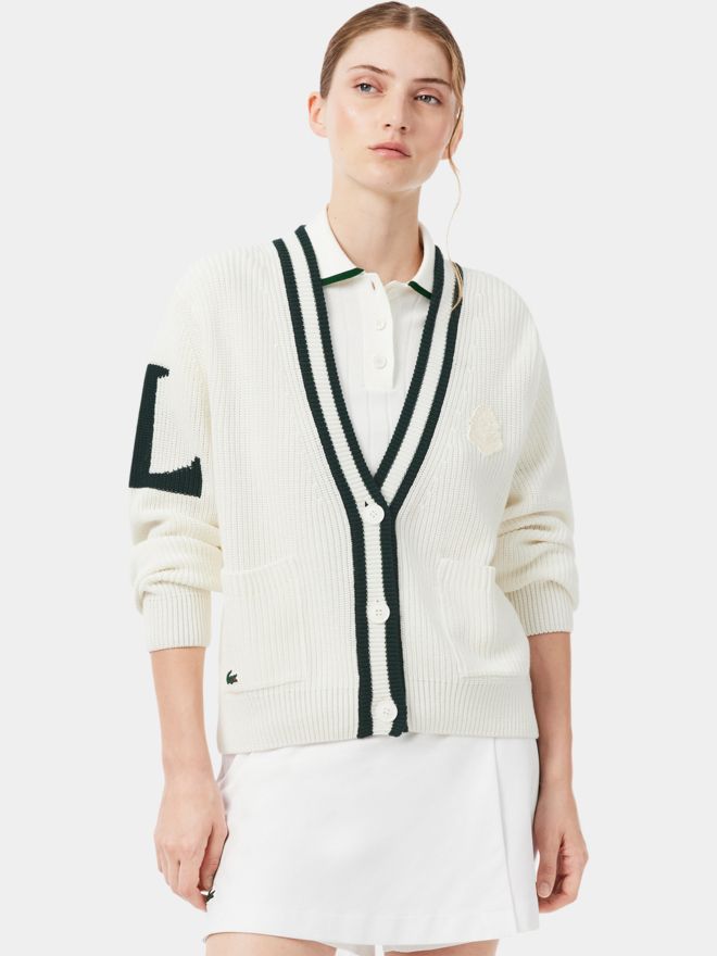 Lacoste CARDIGANS Jacke Strick ecru