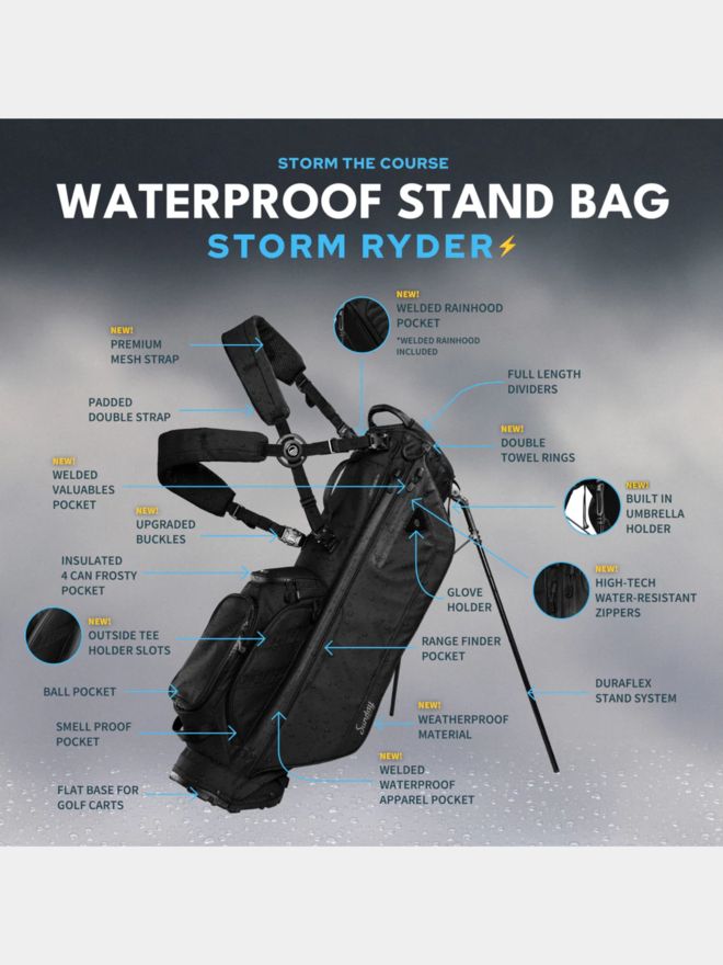 Sunday Golf Storm Ryder černá