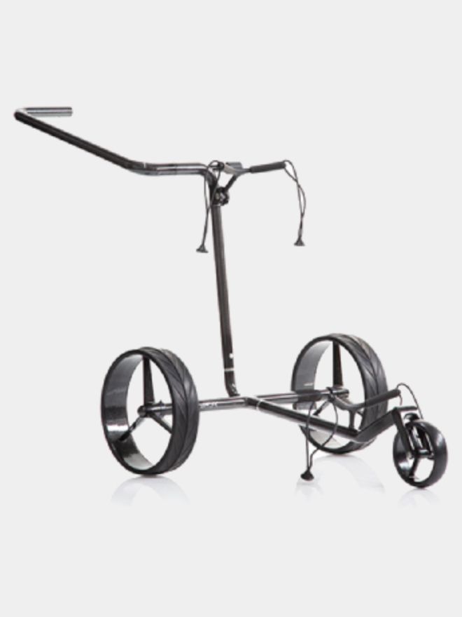 JuCad Carbon Shine Trolley inkl. Regenschirm schwarz