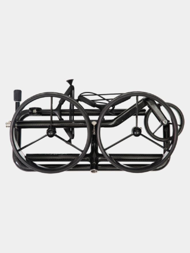 JuCad Carbon Shine Trolley inkl. Regenschirm schwarz
