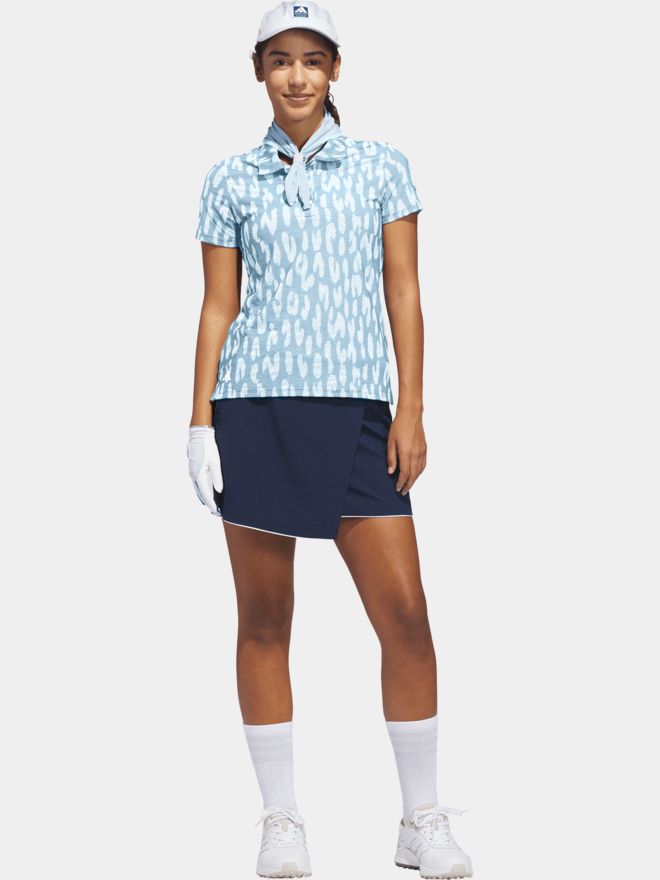 adidas W ULT JACQ SS polokošile s polovičním rukávem světle modrá