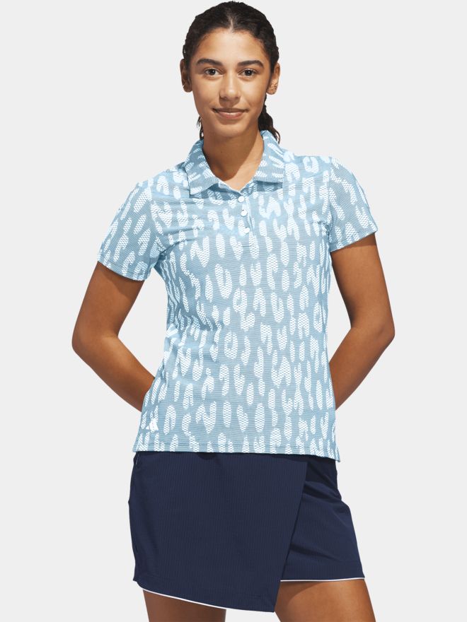 adidas W ULT JACQ SS polokošile s polovičním rukávem světle modrá