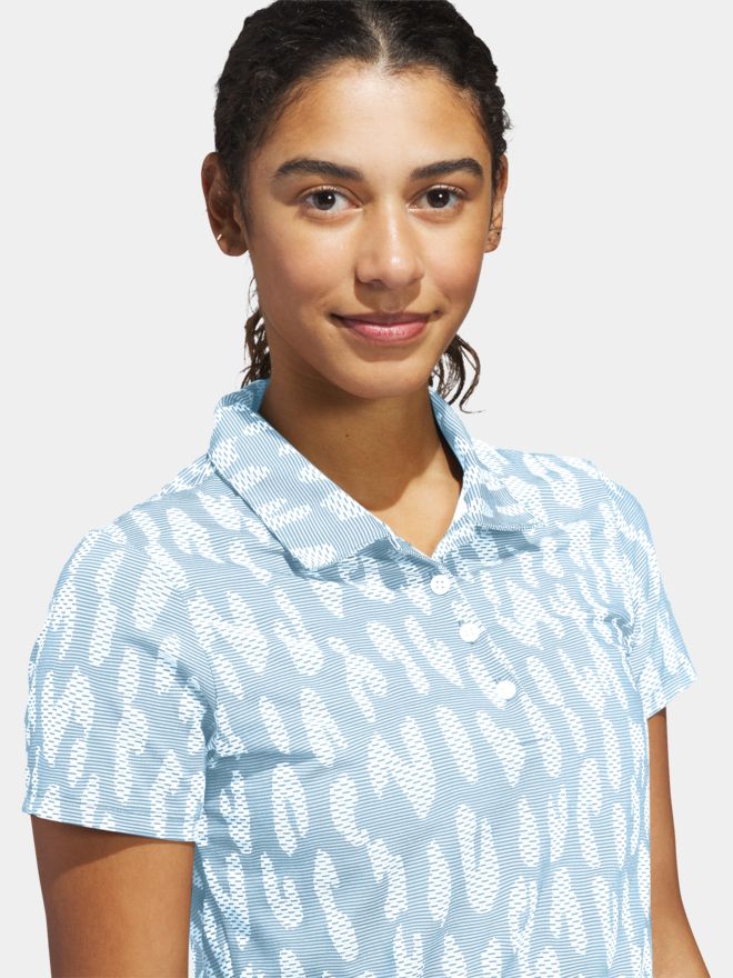 adidas W ULT JACQ SS polokošile s polovičním rukávem světle modrá