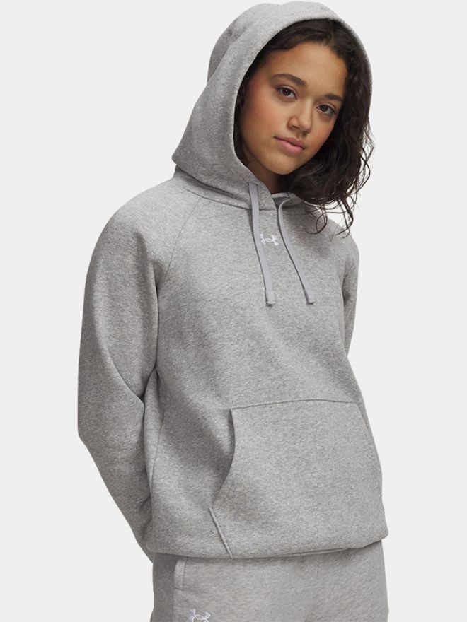 Under Armour Mikina s kapucí Rival Fleece – Mod šedý