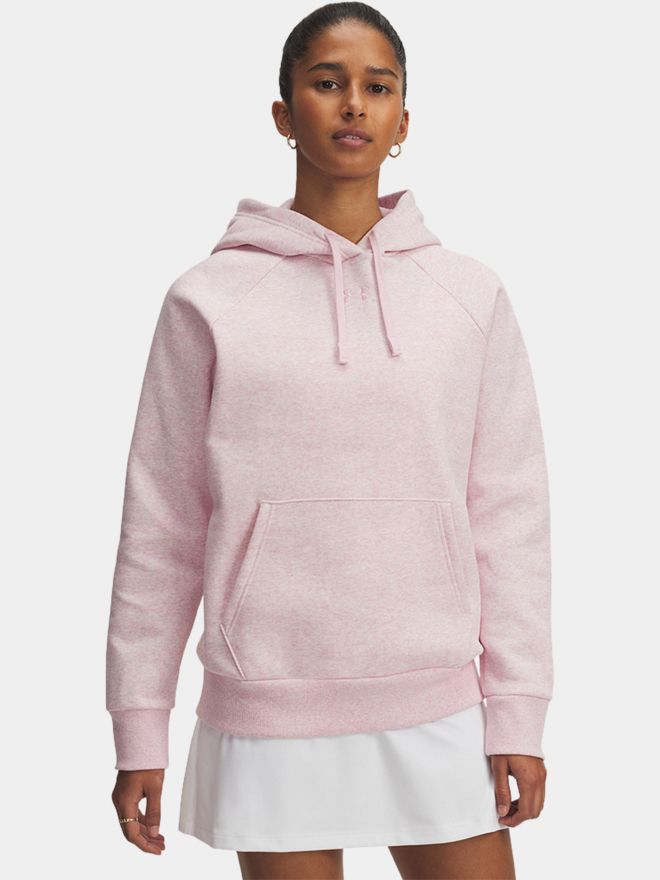 Under Armour Rival Fleece Hoodie-Prime pink