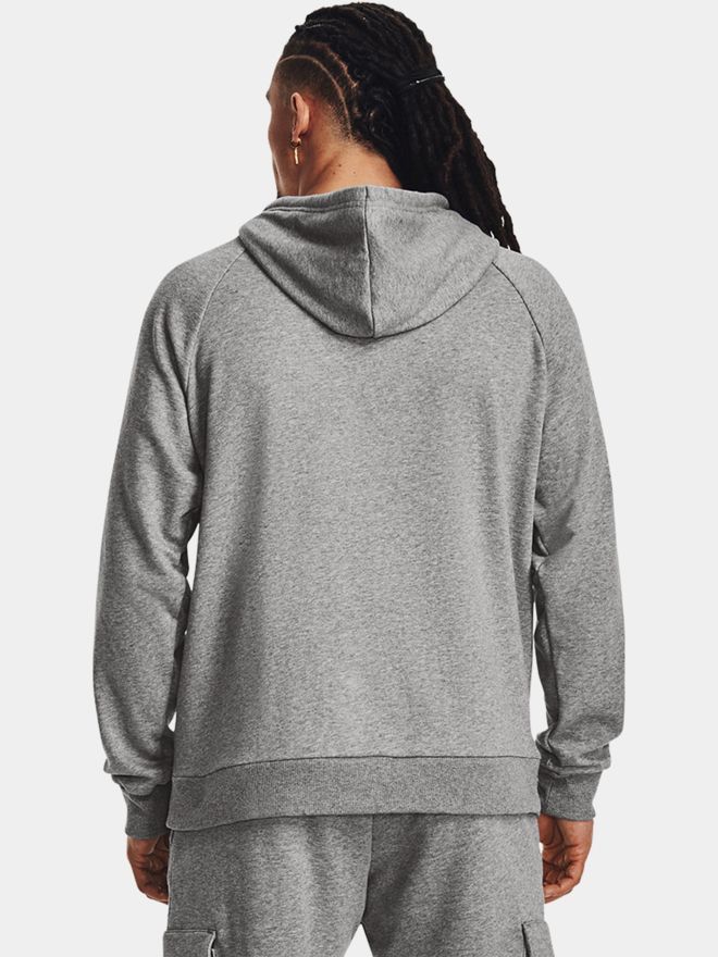 Under Armour Rival Fleece Hoodie- Castlerock Light Heather grau